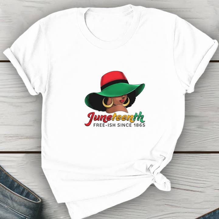 Juneteenth Sun Hat Unisex Round Neck Tee and other Purchase Wholesale juneteenth hats. Free Returns & Net 60 Terms on Faire trending on Faire.