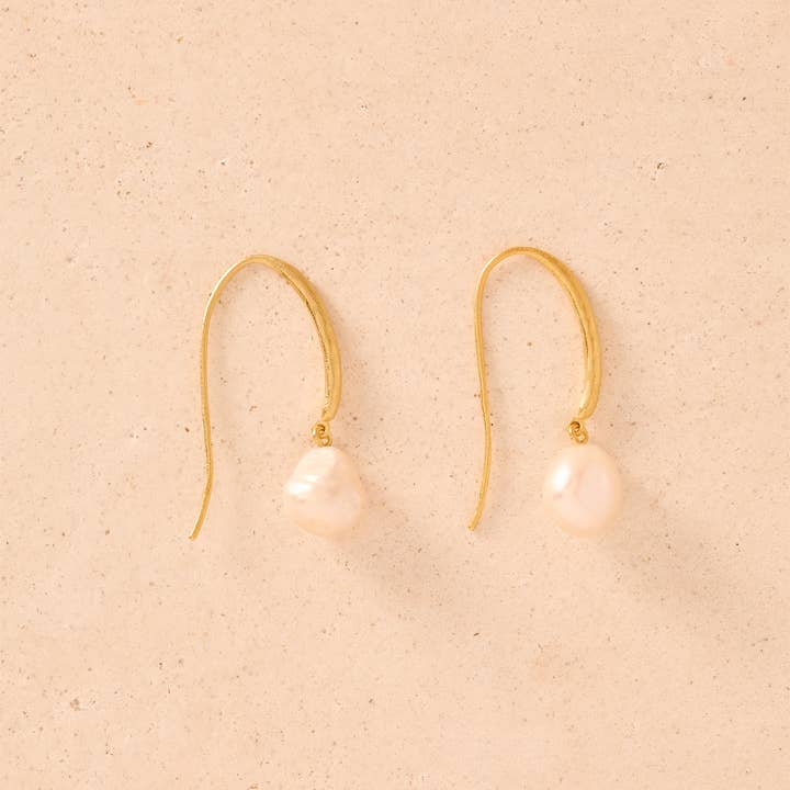 Boucles d’oreilles Symi | Bijoux dorés, cadeau étanche pour la vente par Agapée Jewelry