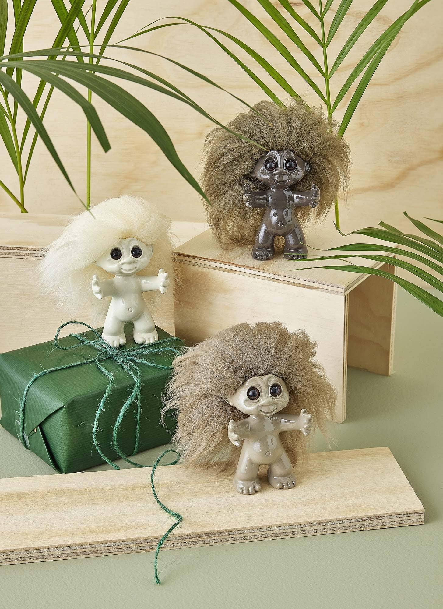 Good Luck Trolls - Wholesale Decorative Figurine - Good Luck Troll, sand, 9 cm2