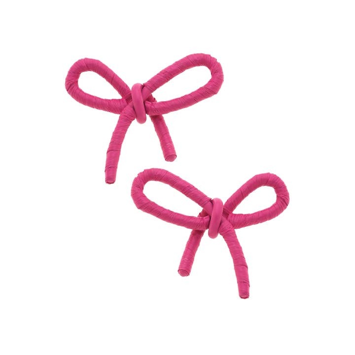 Canvas Style – Engroshandel Ørestikkere – Kendall Raffia Sløjfeøreringe2