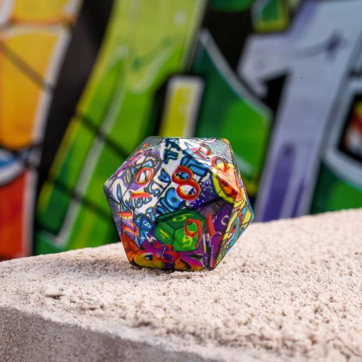 Cardshouse - Wholesale Dice - Full Art Dice™ Set: Graffiti Q-WORKSHOP5