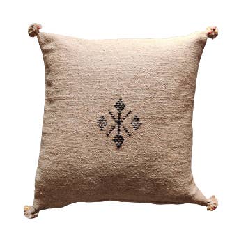 Marokkansk Beige Bomuldspude for engroshandel hos Mazir Décoration