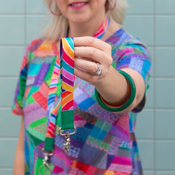 Ruby Olive Pty Ltd - Wholesale Lanyard – Unisex - RO x Lordy Dordie Rainbows Wrist Lanyard5