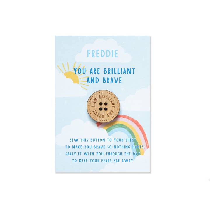 Manta Makes - Wholesale Keepsake Coin/Token - Brave Button Pocket Token1