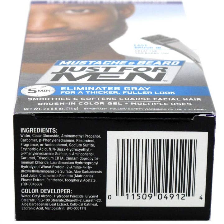 KT Supply – wholesale Hårfärg – Just For Men Mustasch Skäggfärg, Rik Mörkbrun, M-47