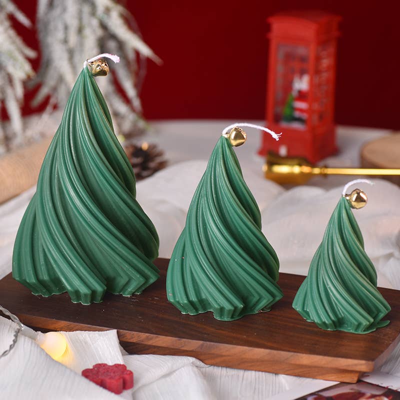 Candles Meta - Wholesale Novelty candle - Mini Rotating Christmas Tree Home Decoration Candles9