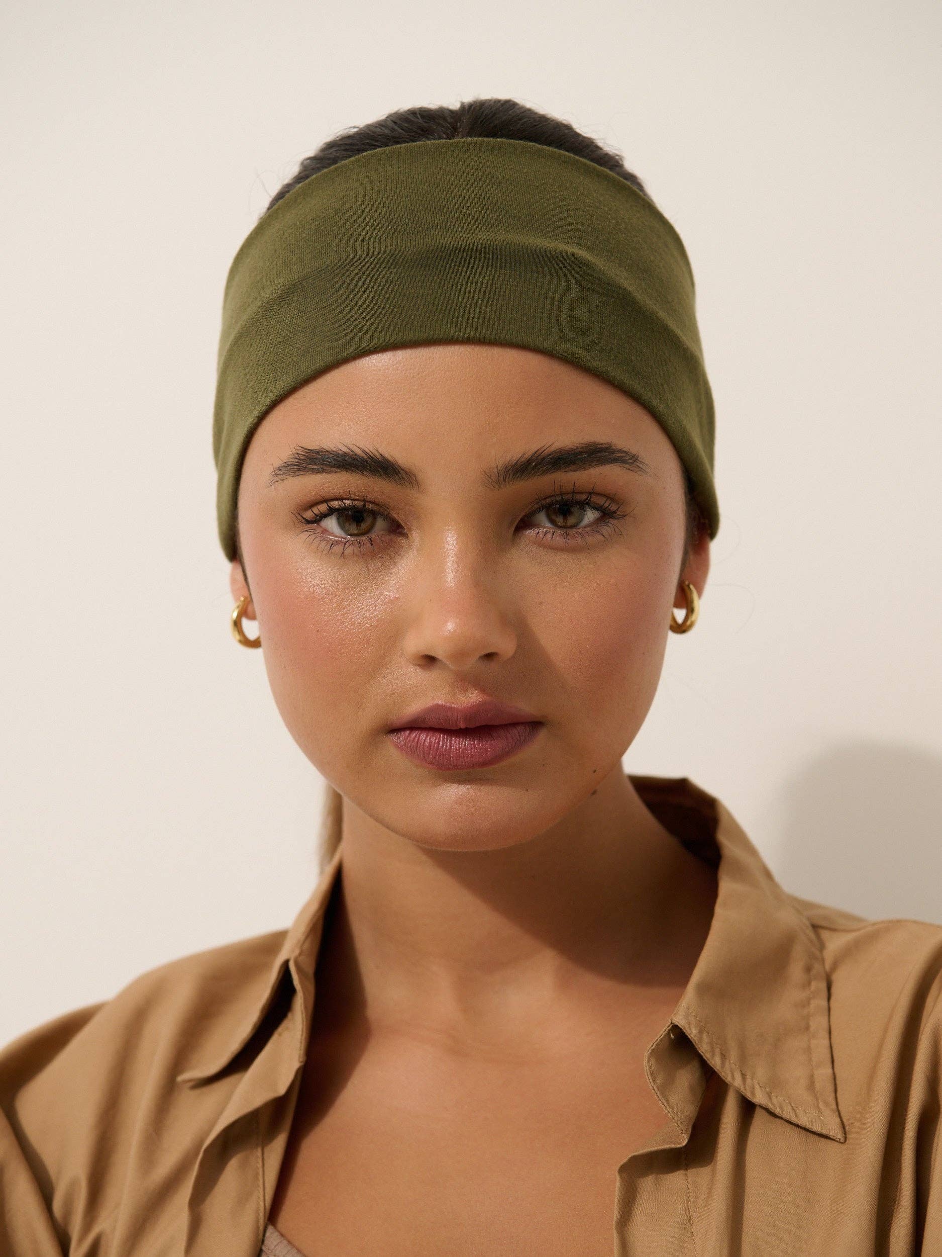 Angels Whisper Accessories - Wholesale Fashion headband – women's - Soft Elastic Headband Set in Green&Grey5