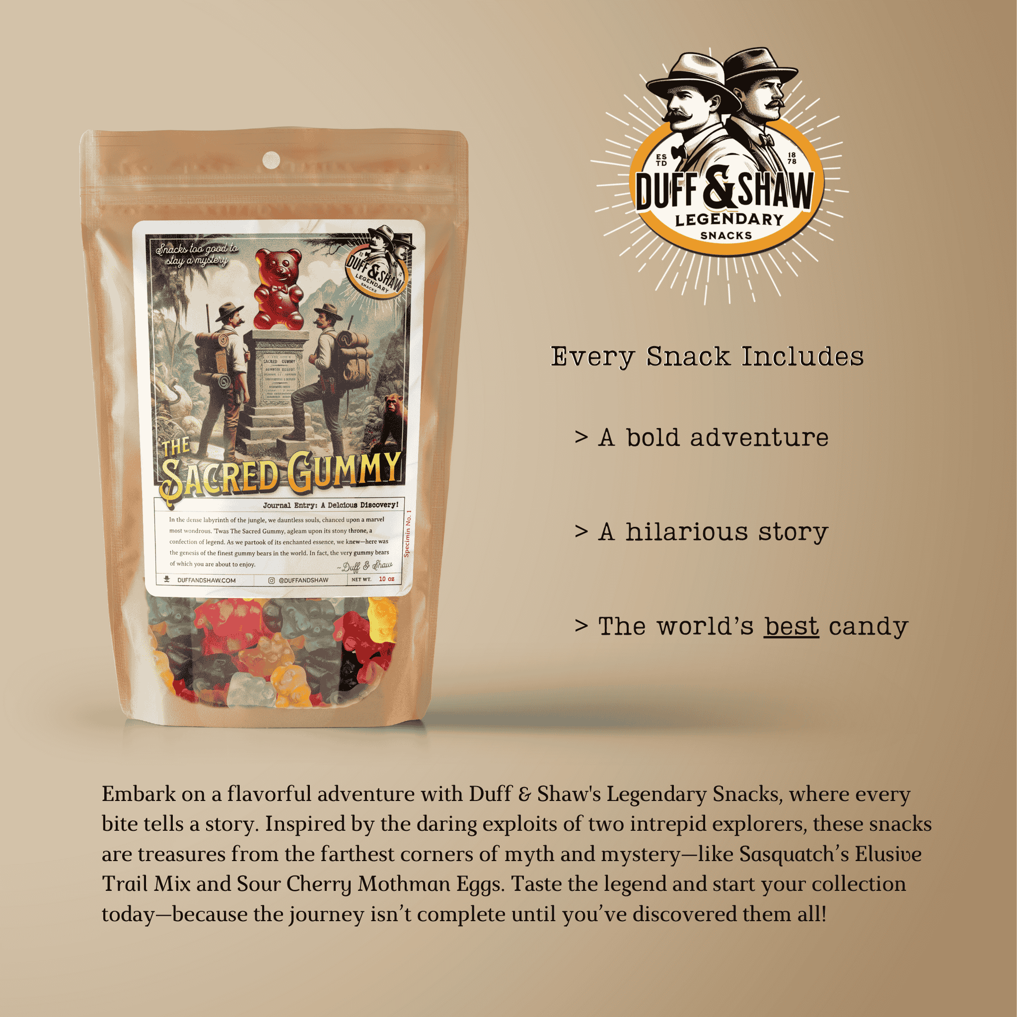 Duff & Shaw - Legendary Snacks - Wholesale Gummy - The Sacred Gummy-Gummie Bears4