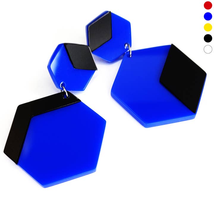 JIMMY PC Ohrringe PRIMARY COLORS für den Großhandel von ALEX+SVET