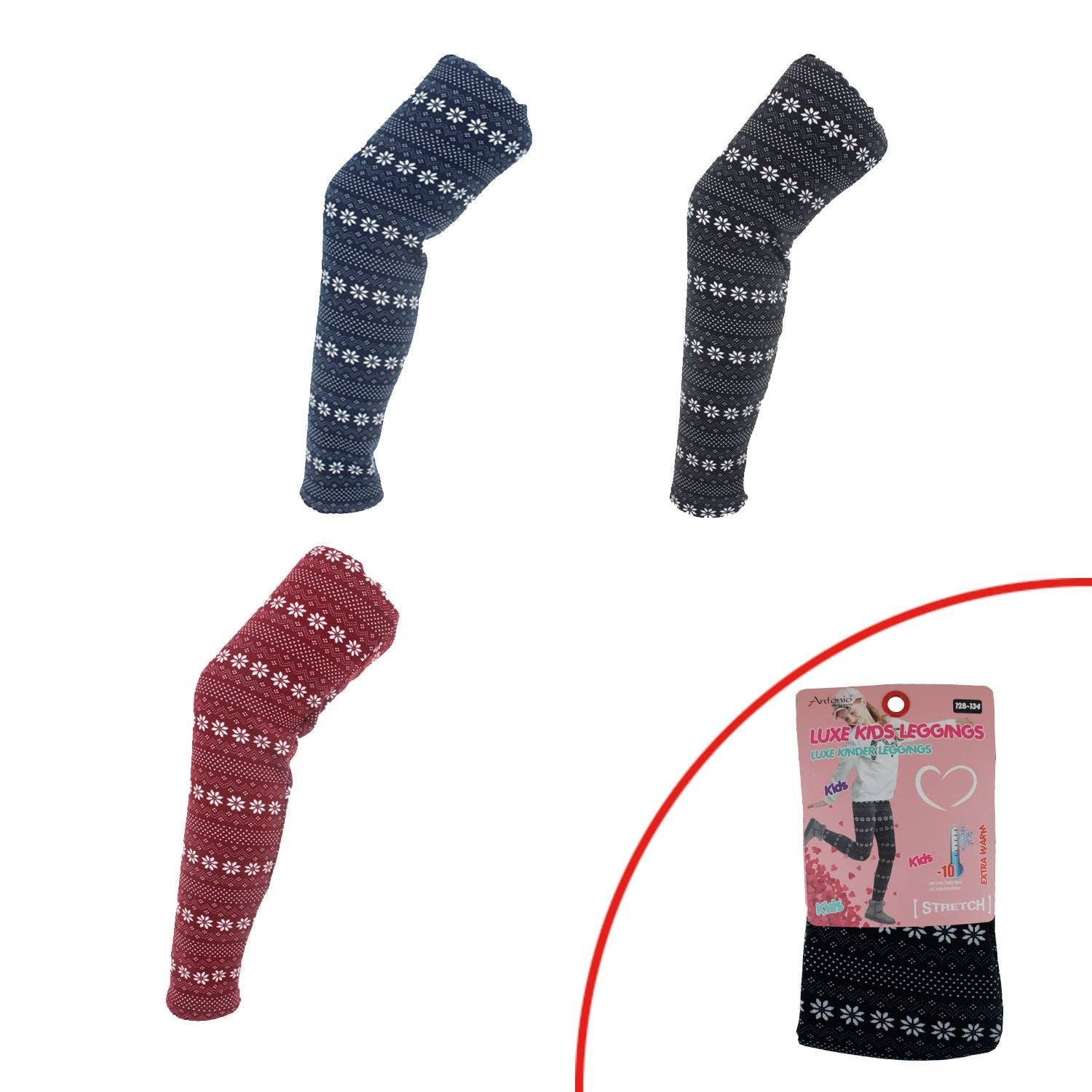 VewoTex – Engroshandel Modeleggings – Børn – Vinterbørneleggings » Norsk stil » Sportsleggings til piger » varm teddyfleeceforing » børneleggings ekstra varme3