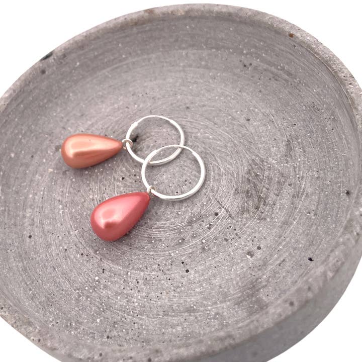 Tentador Accessoires - Wholesale Dangle Earrings - PEARL ROSE SILVER1