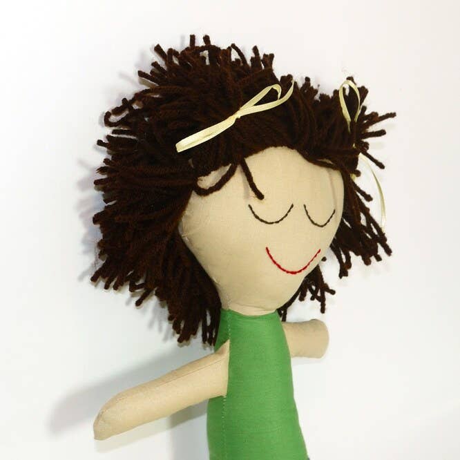 LKD Designs - Wholesale Doll - Kids - Brown Hair Rag Doll