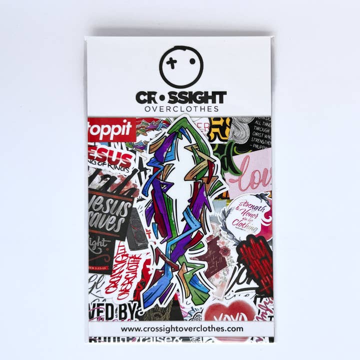 Crossight Overclothes - Wholesale Sticker - Graffiti Jesus Fish Christian Waterproof Sticker1