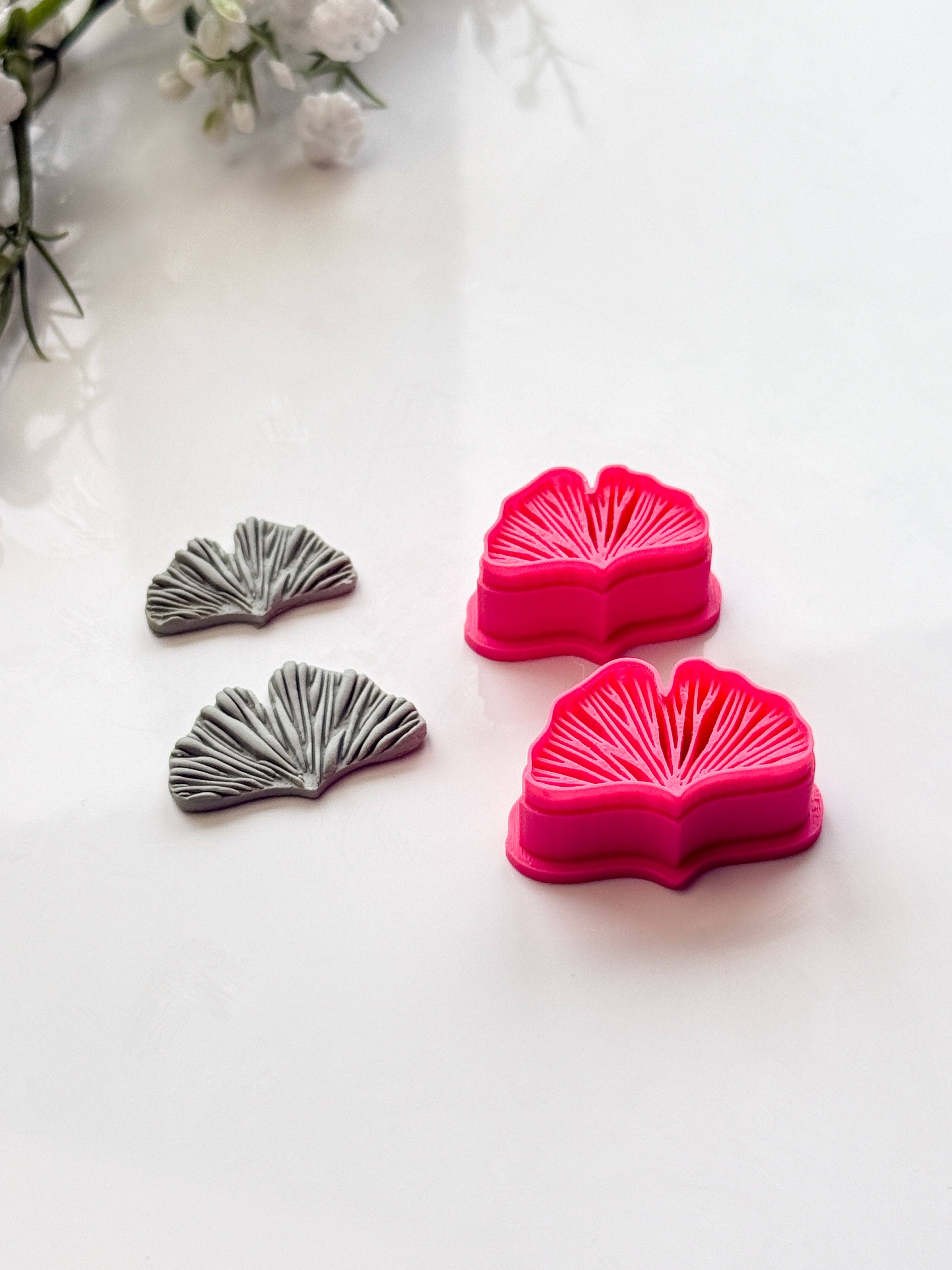 Tera Clay - Wholesale Craft Tool - Ginkgo Leaf Spring Polymer Clay Cutter4