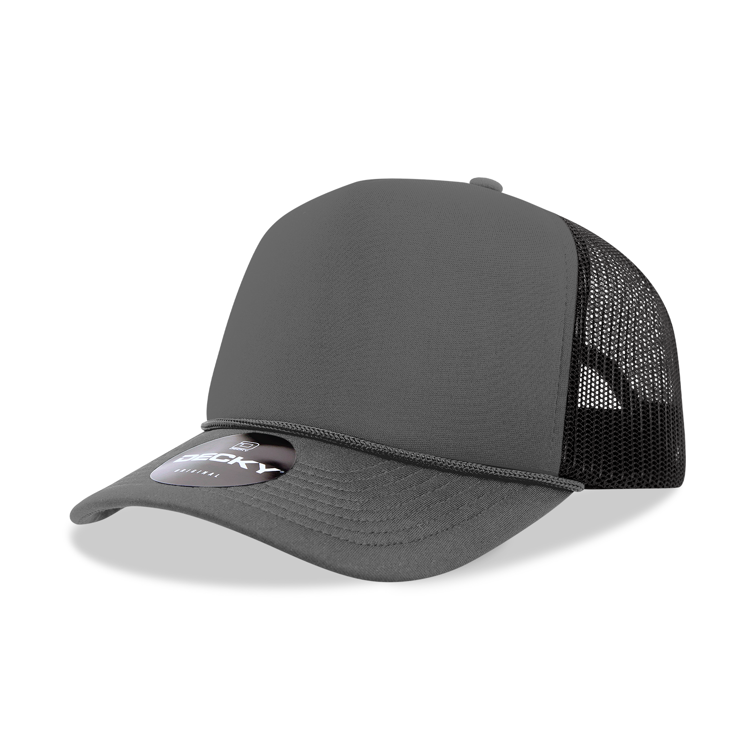 The Park Wholesale - Wholesale Trucker Hat - Unisex - Decky 6025 - Mid Profile, 5 Panel Foam Trucker Hat - 602548