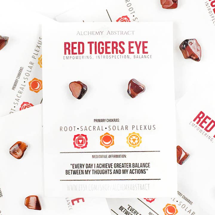 DRACHENAUGE/ROTES TIGERAUGE | BALANCE, SELBSTBEOBACHTUNG, ERMÄCHTIGUNG für den Großhandel von Alchemy Abstract
