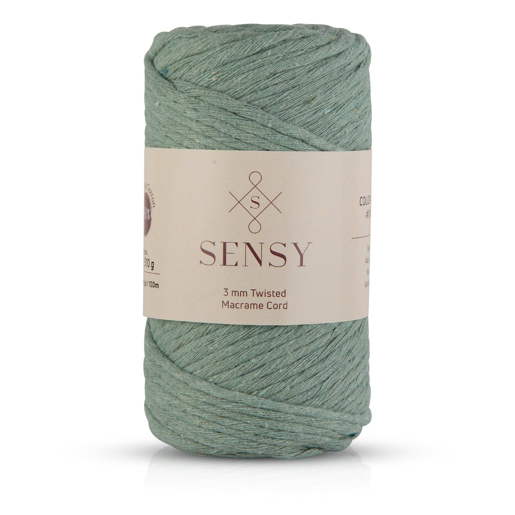Sensy - Wholesale Yarn - Sensy Premium 3mm - 109 Yards 100% Recycled Cotton Single Strand Macrame Cord6