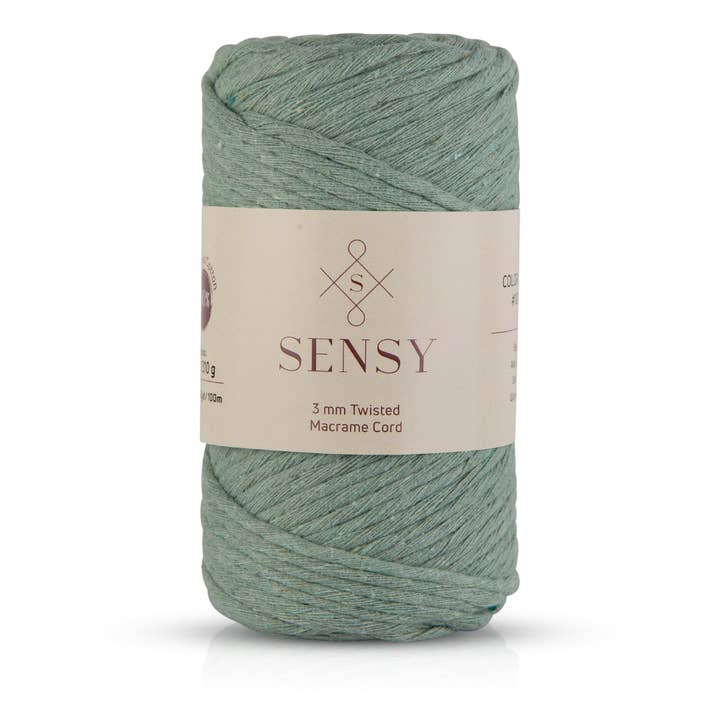Sensy - Wholesale Yarn - Sensy Premium 3mm - 109 Yards 100% Recycled Cotton Single Strand Macrame Cord6
