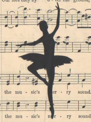 Ballerina - Rote Bandverzierung für den Großhandel von Silhouettes and More