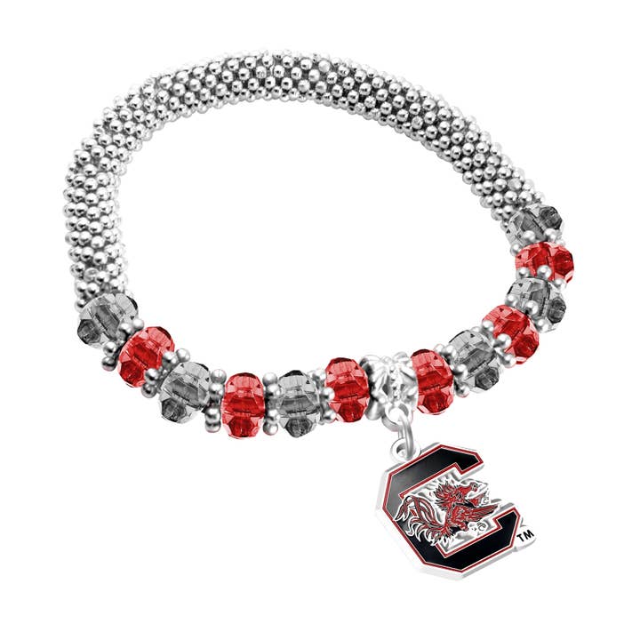 Pulseira de 2 tons Gamecocks da Carolina do Sul da NCAA por atacado de Simran International