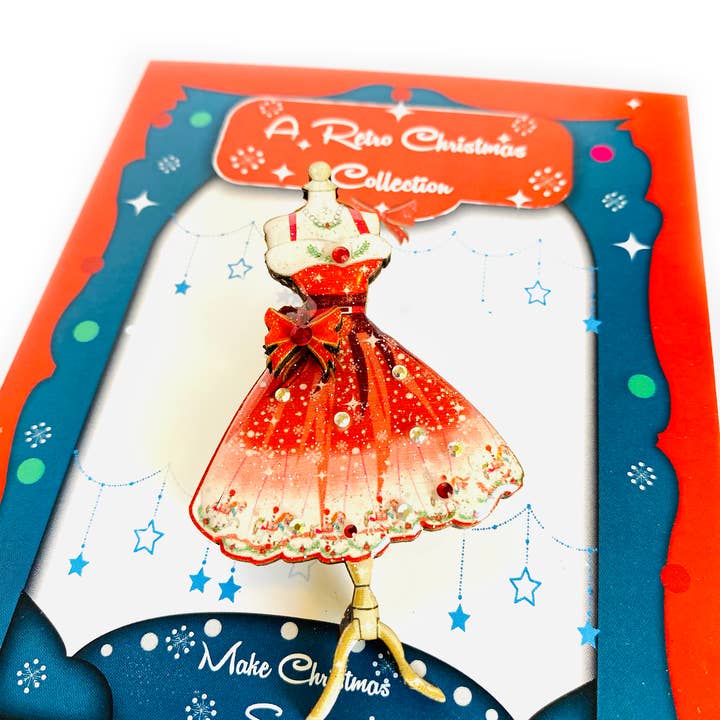Rosie Rose Parker - Wholesale Brooch - Christmas brooch statement brooches unusual gifts