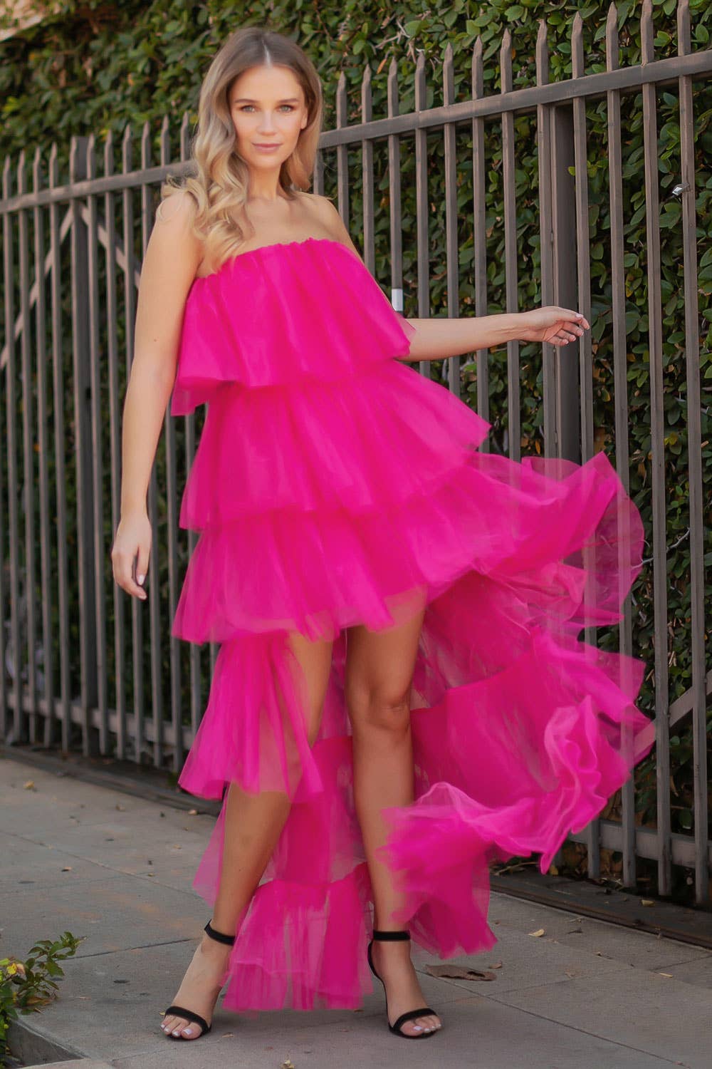 Strut & Bolt – Vestido - Mulher por atacado – Vestido de tule alto e baixo12