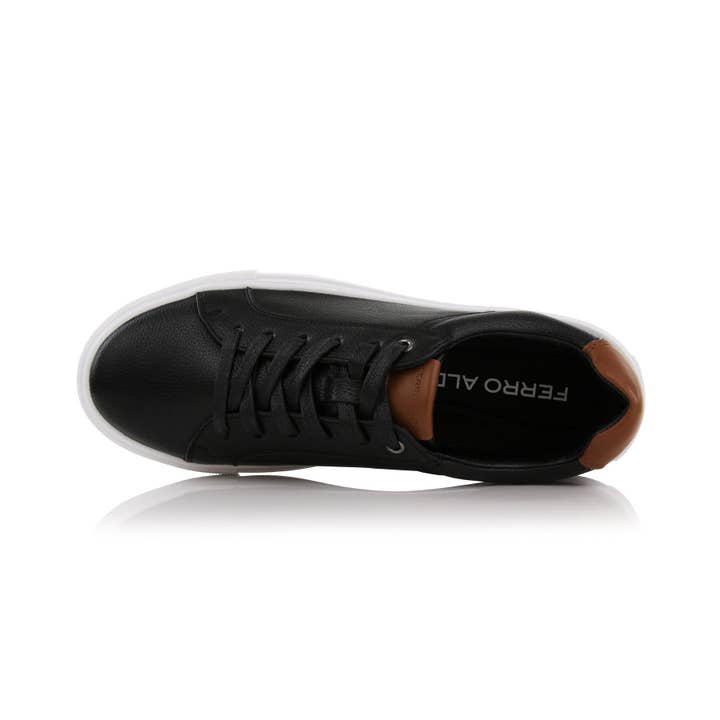 Black Daniel Men's Low-Top Lifestyle Sneakers for wholesale on Faire5