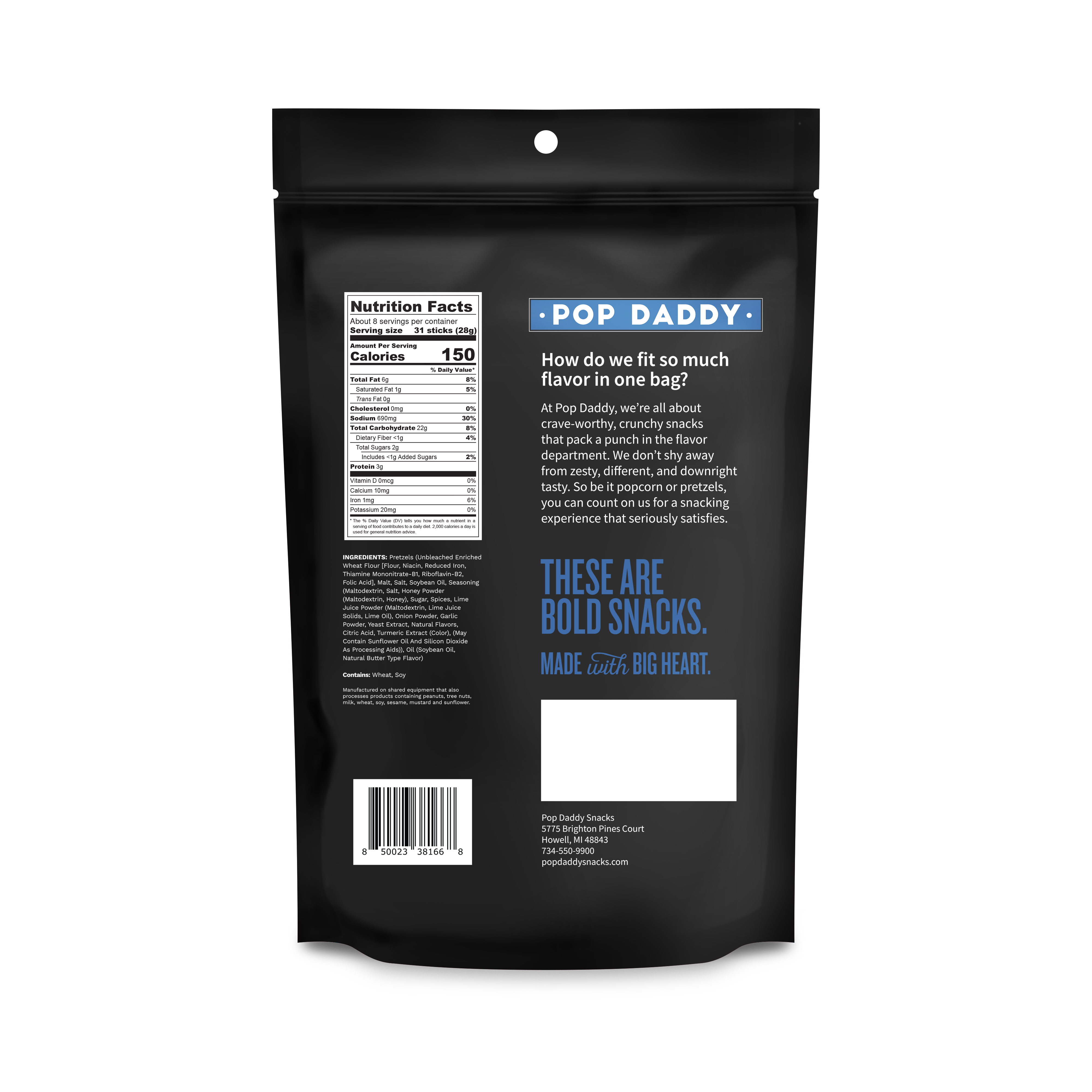 Pop Daddy Snacks - Wholesale Pretzels - Pop Daddy – Thai Honey Curry Seasoned Pretzels 7.5oz1