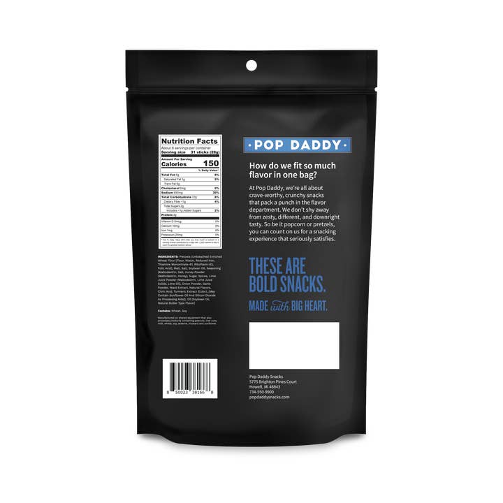 Pop Daddy Snacks - Wholesale Pretzels - Pop Daddy – Thai Honey Curry Seasoned Pretzels 7.5oz1