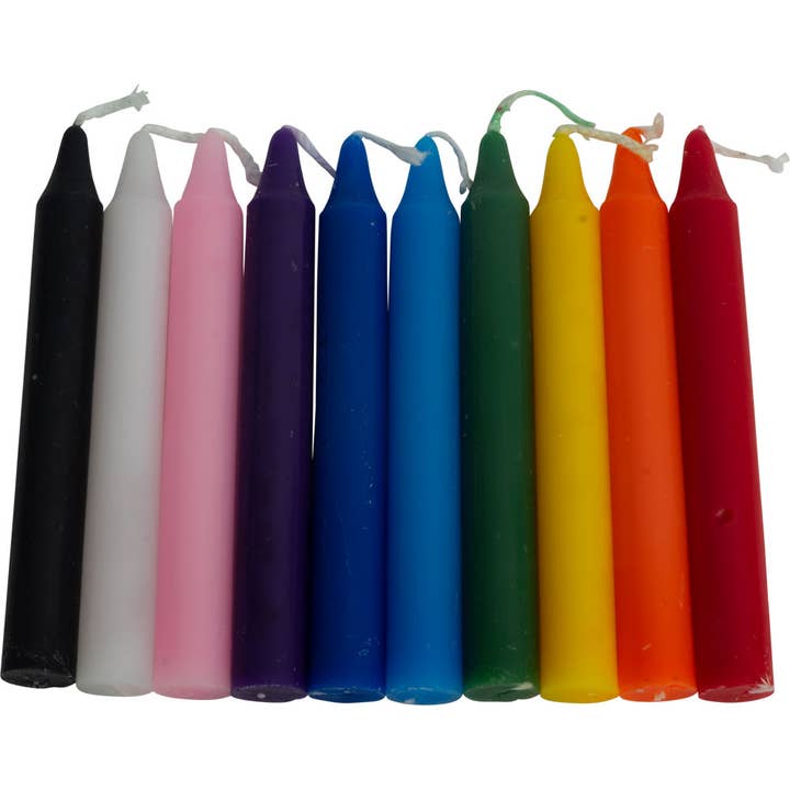 Kheops International - Wholesale Tapered Candle/Candlestick - Mini Ritual Candles Assortment 4in (Pack of 100)