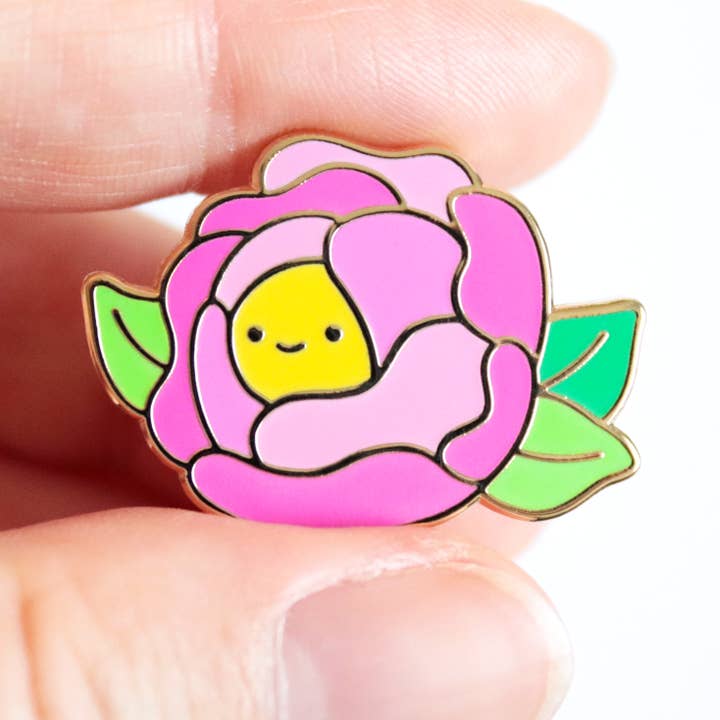 Lil Flower - A Lil Buddies Enamel Pin for wholesale by snacks please