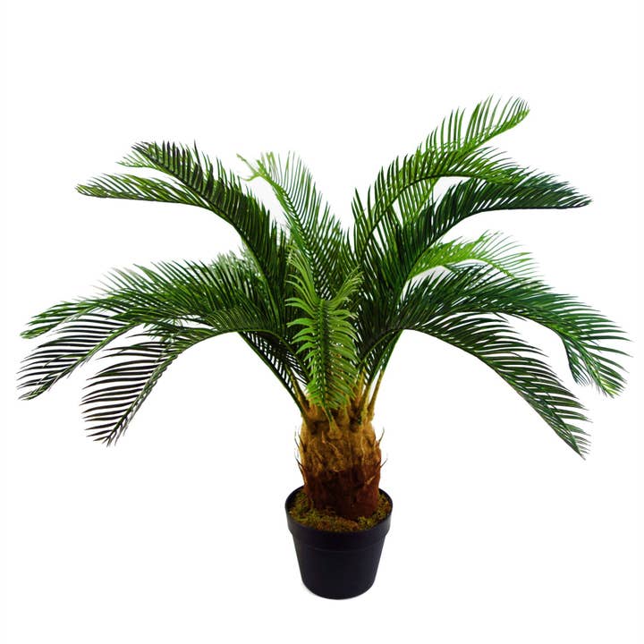 Leaf Design UK LTD - Wholesale Artificial Plant - Large Artificial Palm Tree 80cm Cycas Realistic Plant