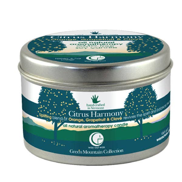 Citrus Harmony - Large Travel Tin for wholesale by Way Out Wax
