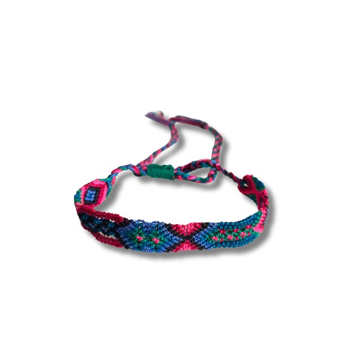 Lumily - Wholesale Woven/braided bracelet - Friendship Woven Slide Knot String Bracelet - Choose Color2
