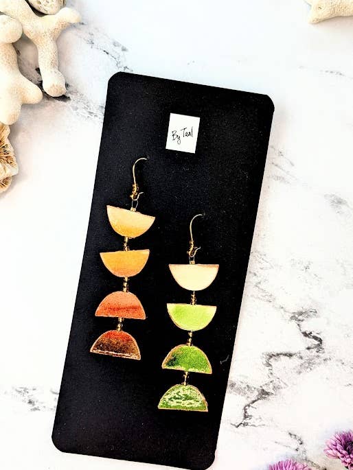 Verdure -Lightweight, Reversible Statement Earrings for wholesale by By Taal