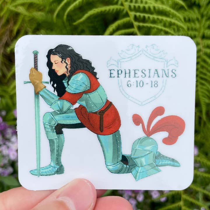 Bibelvers Guds Rustning Vinylklistermærke – Stil D for engroshandel hos Tiday Art