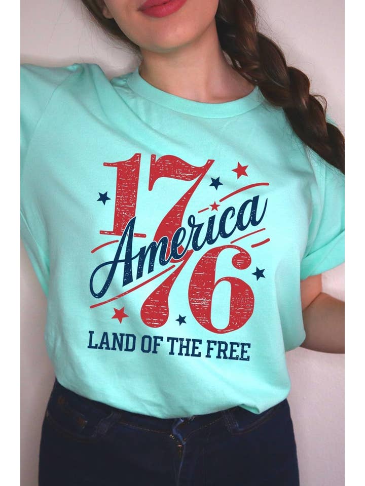 COLORBEAR - Wholesale T-Shirt (Graphic) - Women's - America 1776 Graphic Plus Tee18