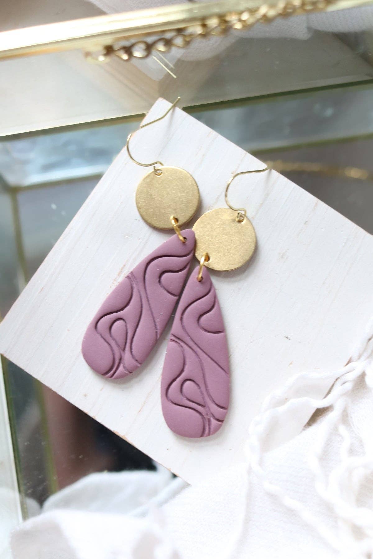 Petal & Posy - Wholesale Stud/Post Earrings - Wayward Wind Polymer Clay Earrings | Choose Your Colour3
