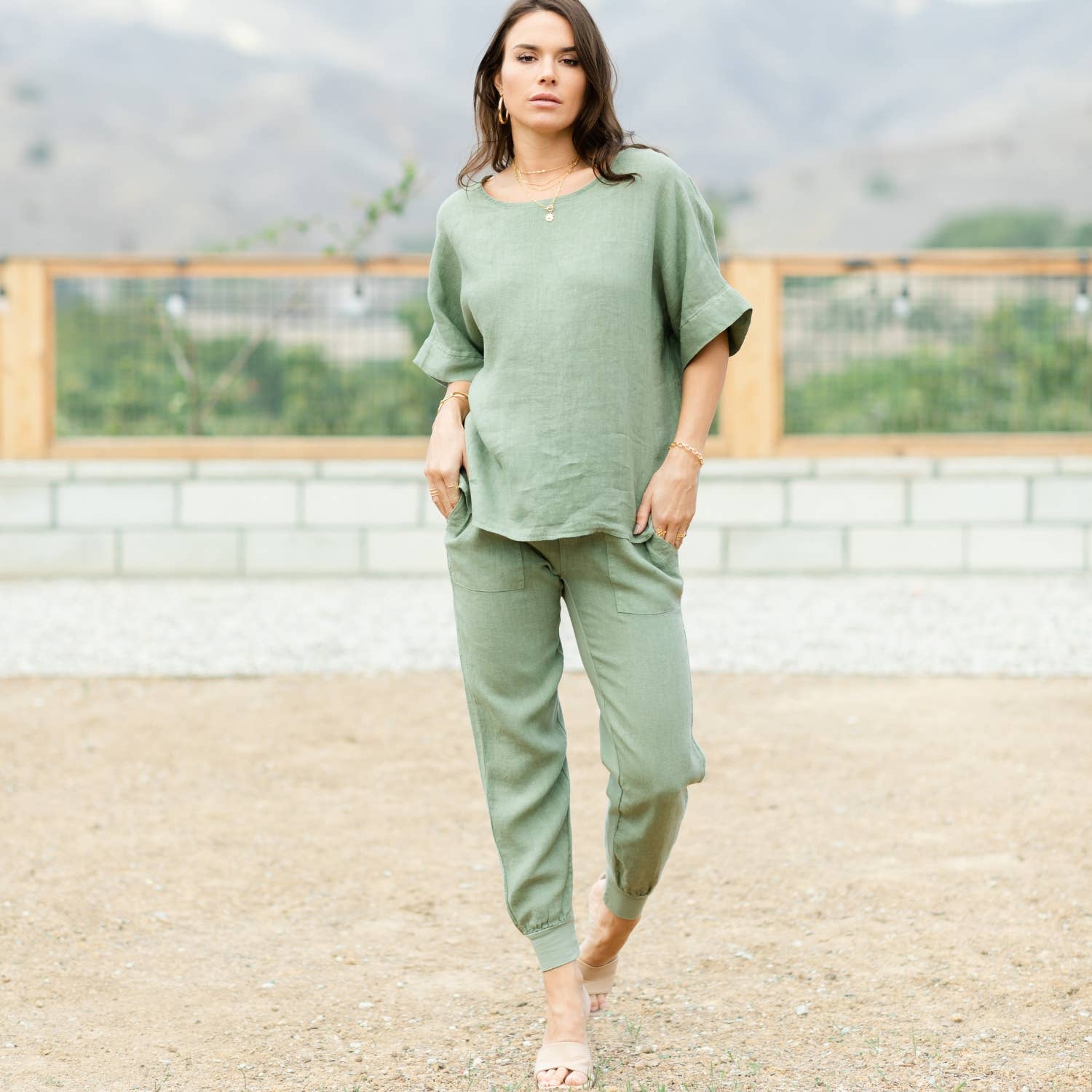 Splendid Iris Threads - Wholesale Lounge Sweatpants/Joggers - Women's - Linen joggers, SALE5