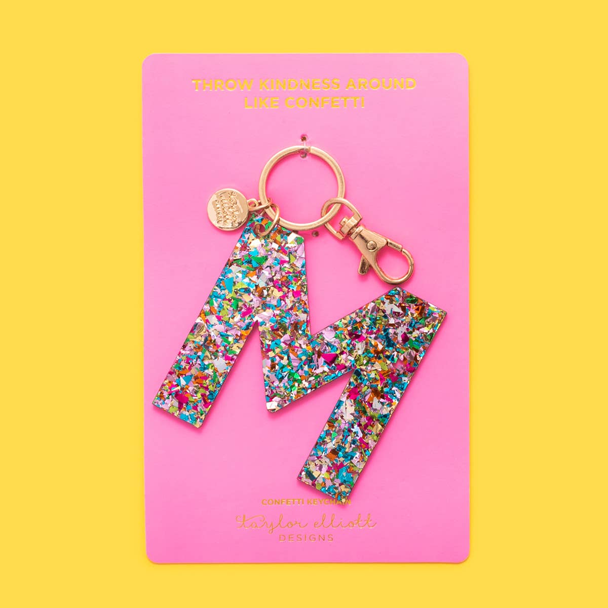 Taylor Elliott Designs - Wholesale Keychain - Women's - *SOME LETTERS ON SALE* Keychain - Confetti Letters - Single13
