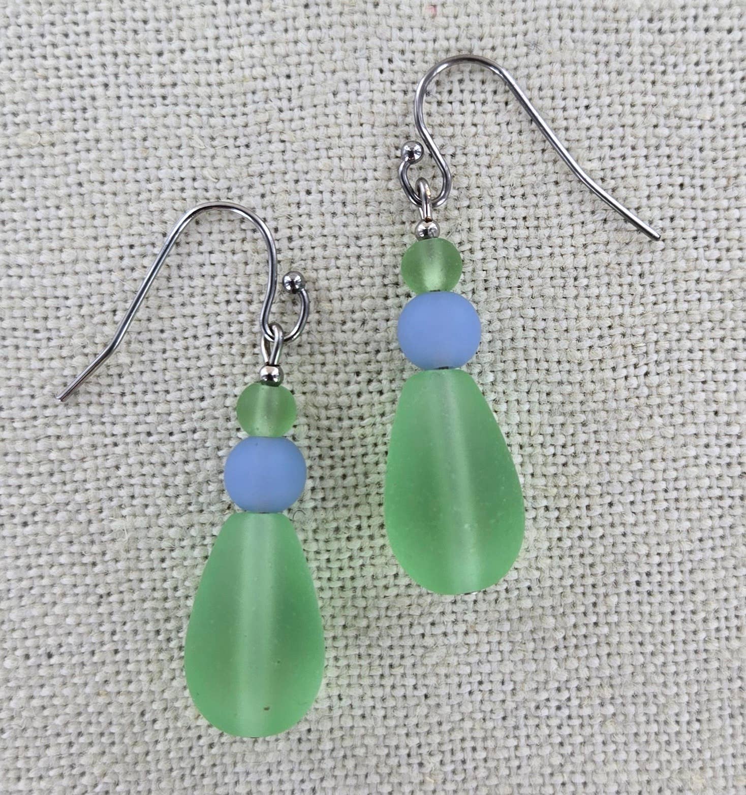 Sadie Green's Jewelry - Wholesale Dangle Earrings - Sea Glass Drop Earring 1711-SP6