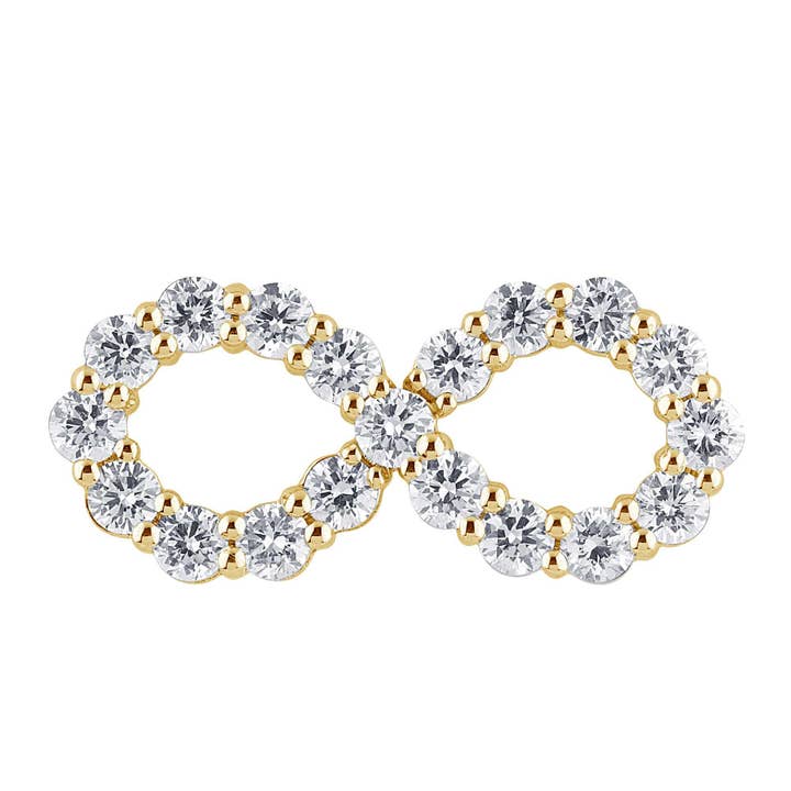 Pendente Infinito com Diamante de Laboratório Certificado 1,01 CTW Vs em Ouro 14K por atacado de White Rock