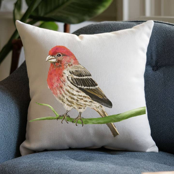 Almofada de Pássaro Tentilhão-doméstico por atacado de MerikaArt