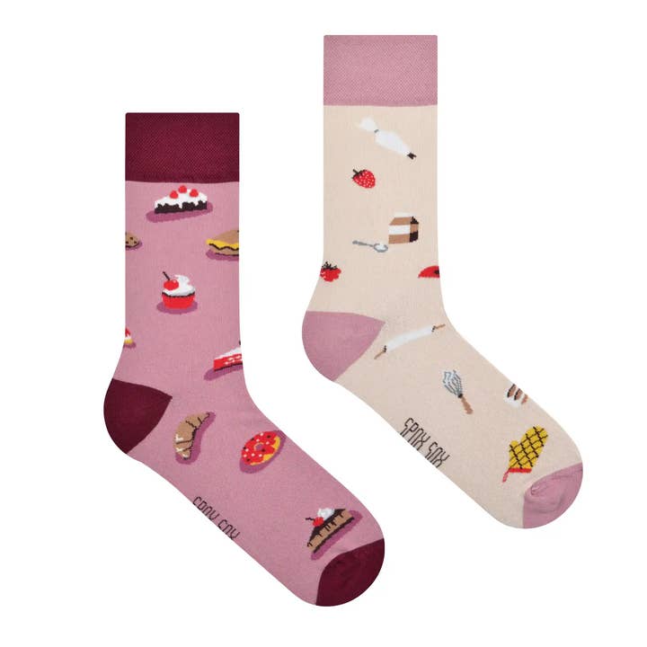 Spox Sox - Wholesale Socks - Unisex - Sweets socks | Sweet pastry - casual mismatched socks0