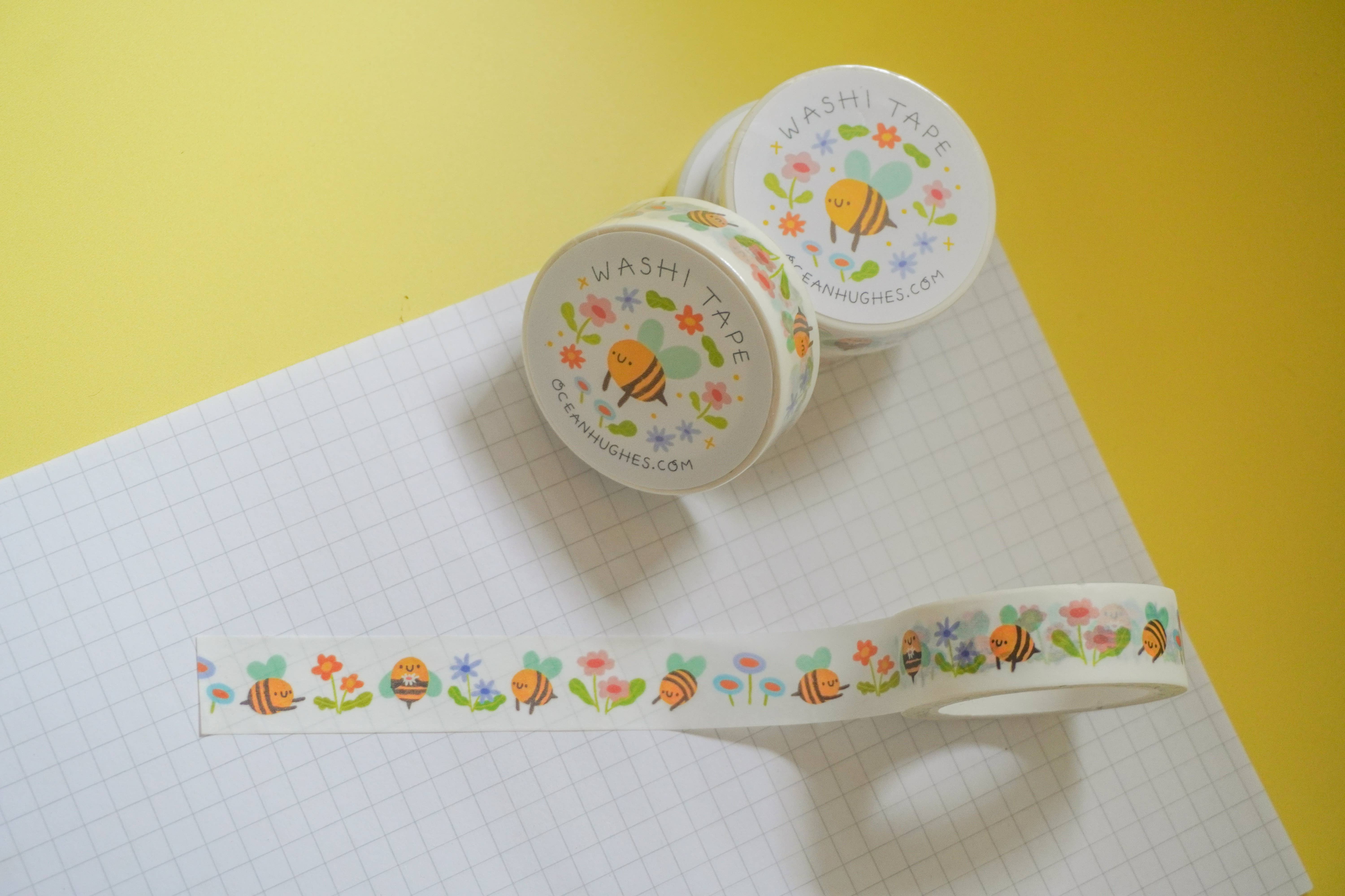 Ocean Hughes – wholesale Washi tape – Bumble Bee Meadow Washi Tape1