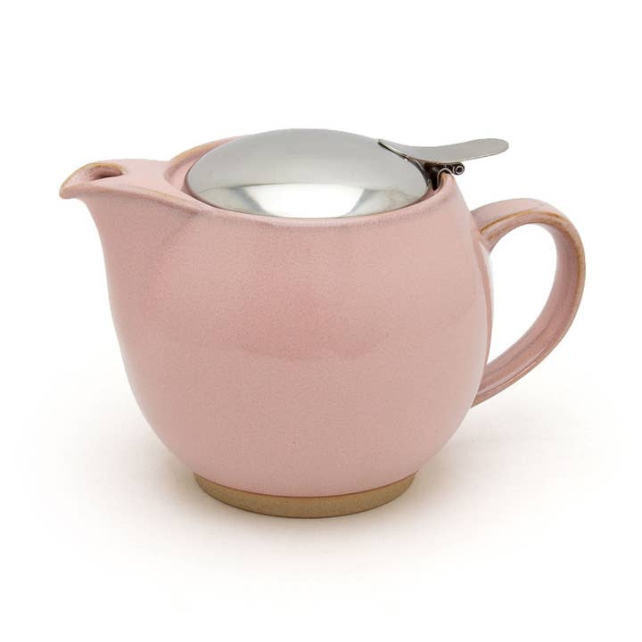 ZERO JAPAN USA - Wholesale Tea Pot - Zero Japan Round Ceramic Teapot 15oz Sakura Pink