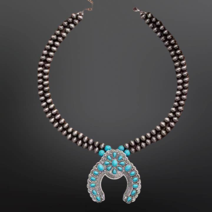 Western Navajo Inspired Pearl Squash Blossom for wholesale by Westrian International