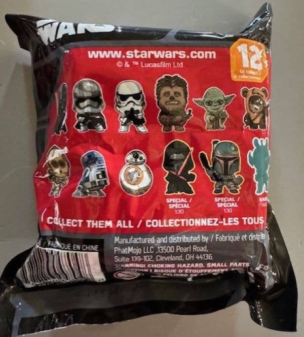 Wildwood Enterprises LLC - Wholesale Figurine Toy - Kids - Star Wars Series 1, 2" Figurine Bag Clip - Asst. Lot of 61