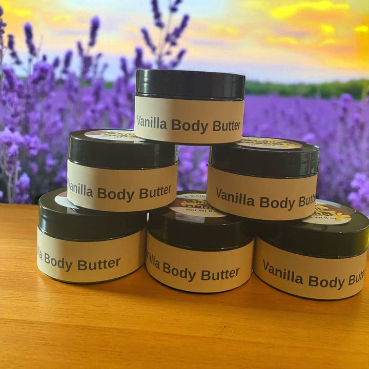 Herbal Vanilla Body Butter for wholesale by Vin & Keik’s Herbal Tea, LLC
