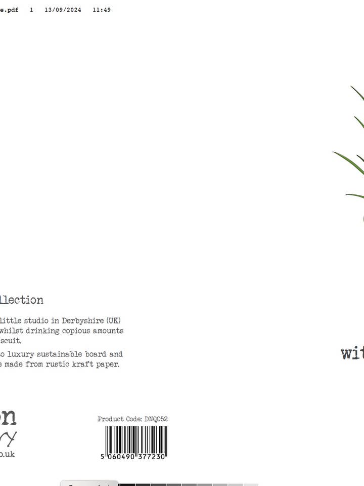 SYMPATHY LILIES GREETING CARD DANDELION for wholesale by Notes & Queries, Inc.